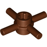 Lego spojka se čtyřmi tyčinkami, červeno hnědá (6316697)